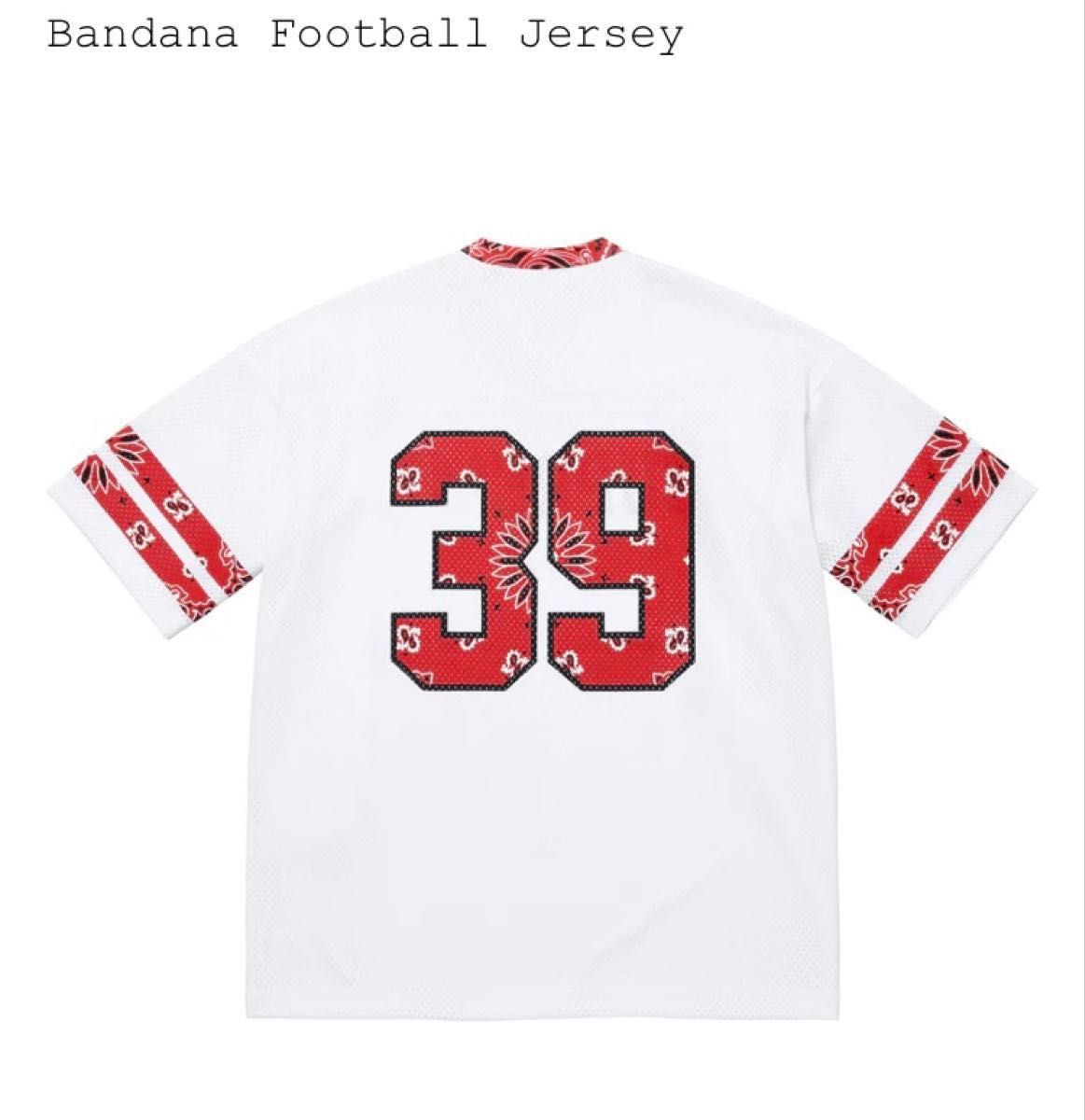 Supreme★バンダナ フットボール ジャージ Supreme Bandana Football Jersey White シュプリーム バンダナ
