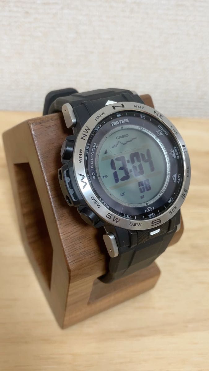CASIO プロトレック PRW-30-1A クライマーライン 腕時計 電波ソーラー 美品 アウトドア 山登り トレッキング