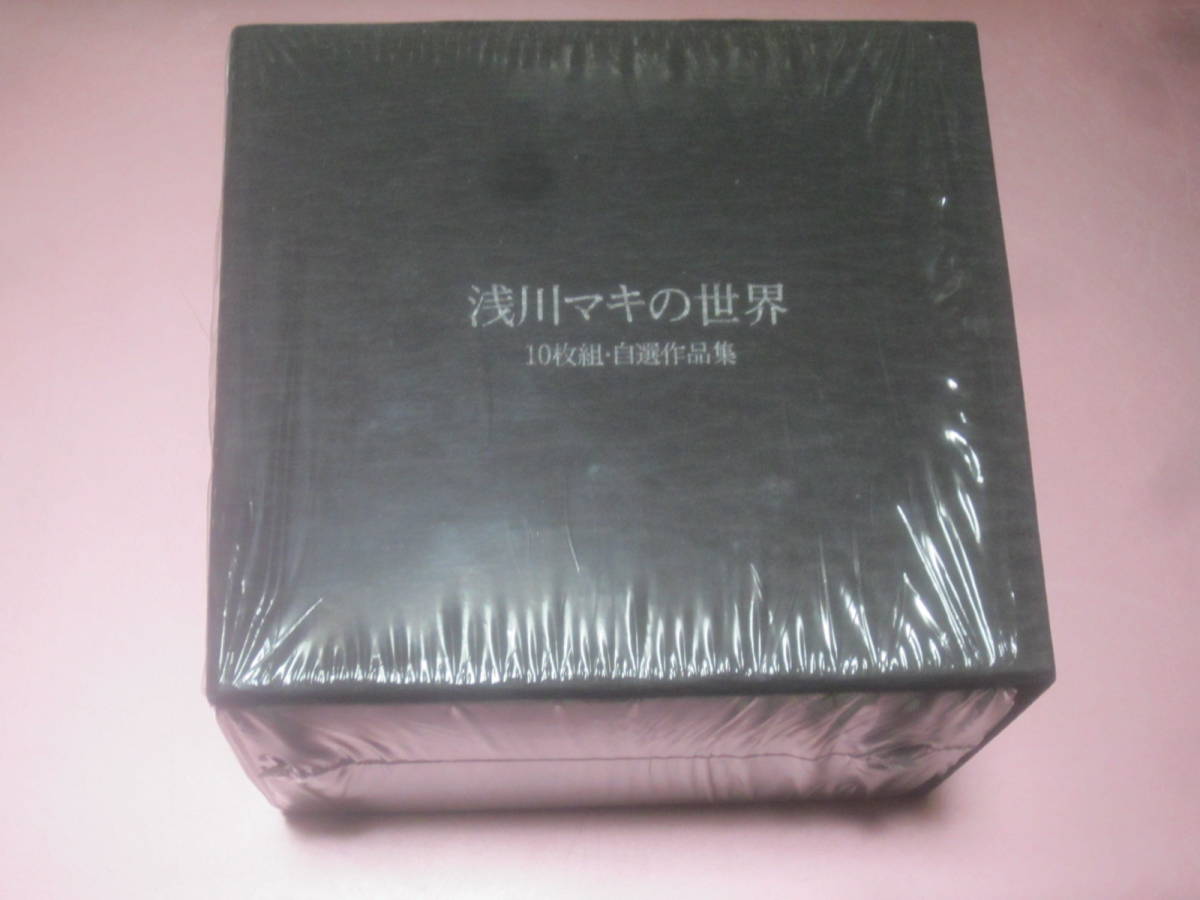 *[ Asakawa Maki. world CD10 sheets set BOX self selection work compilation (2010 year reissue limitated production record )]*** reverse side window /CAT NAP/ONE/ America. night / at times .. not . as with 