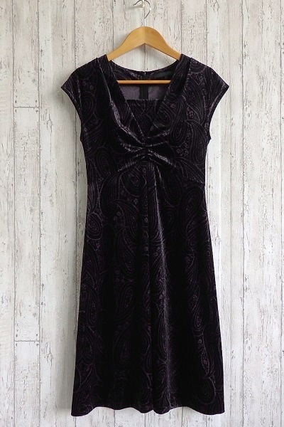ヤフオク 即決 Anayi アナイ ベロアワンピース 36 黒 ボル ヤフオク 即決 Anayi アナイ ベロアワンピース 36 黒 ボル
