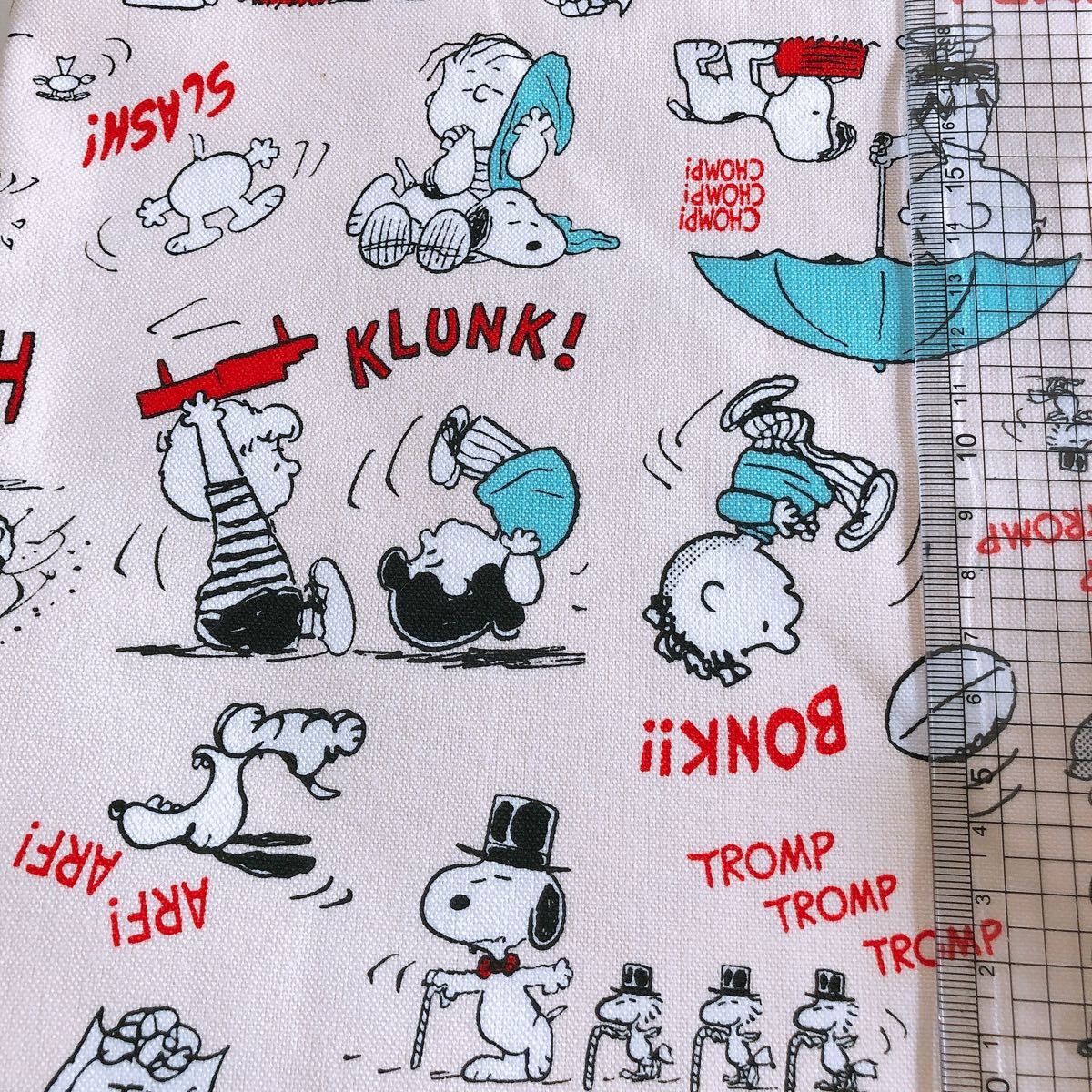 帆布 生地 スヌーピー フレンズ  SNOOPY キャラクター　オックス