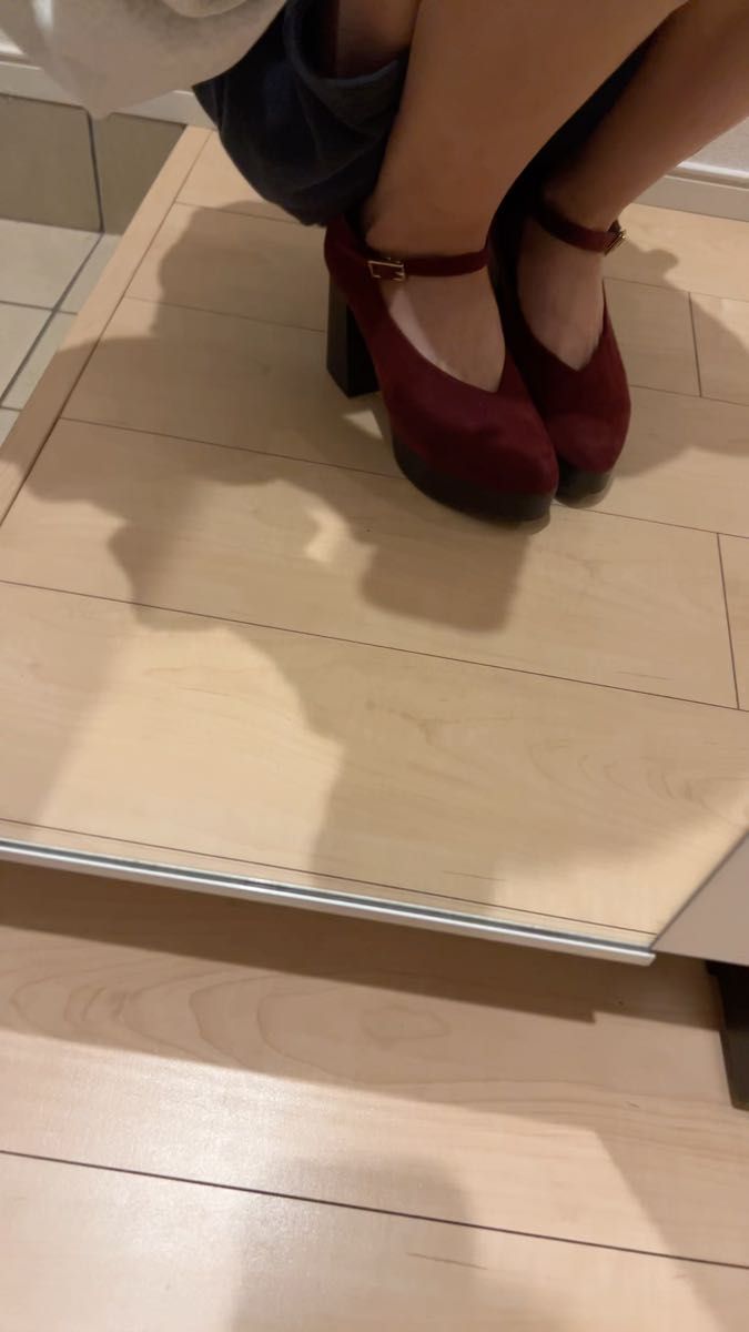 ヒール Heather M レッド ドレスコーデ シンプルコーデ カジュアルコーデ オシャレ レディース