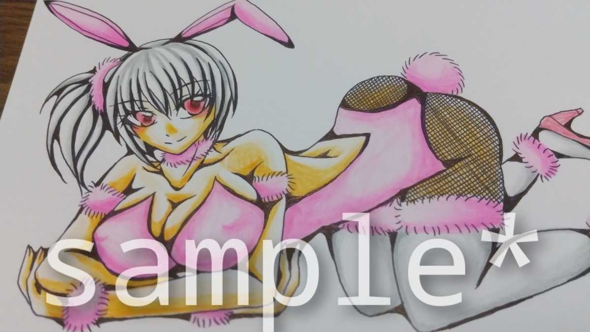 Tanakasan Shop 手描きイラスト オリジナル バニー ウサギ ウサギ耳 巨乳 谷間 お尻 太もも セクシー ニーハイ 赤目 白髪 美少女 萌え 同人誌 同人 アニメ Tanakasan Shop 手描きイラスト オリジナル バニー ウサギ ウサギ耳 巨乳 谷間 お尻 太もも セクシー ニーハイ 赤目 白髪 美少女 萌え 同人誌 同人 アニメ