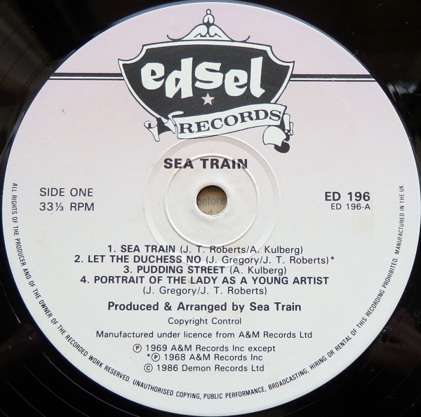 LP SEA TRAIN S/T ED196 英盤_画像5