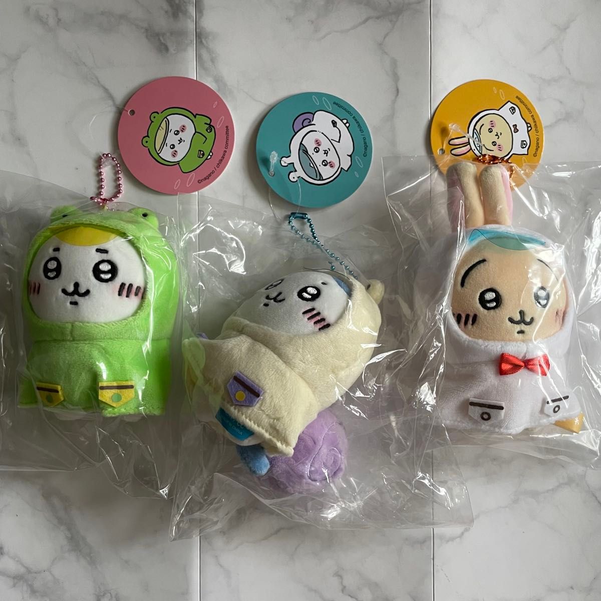 ちいかわ 雨の日ぷちミニマスコット 3点セット 新品タグ付未開封 レア ちいかわ 雨の日ぷちミニマスコット 3点