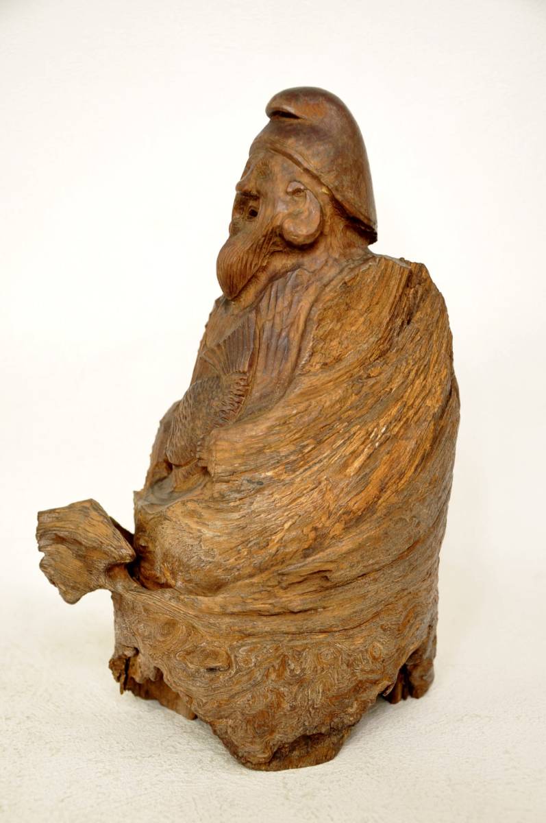 ヤフオク 時代物 恵比寿像 えびす像 明治 大正期 金比羅 ヤフオク 時代物 恵比寿像 えびす像 明治 大正期 金比羅