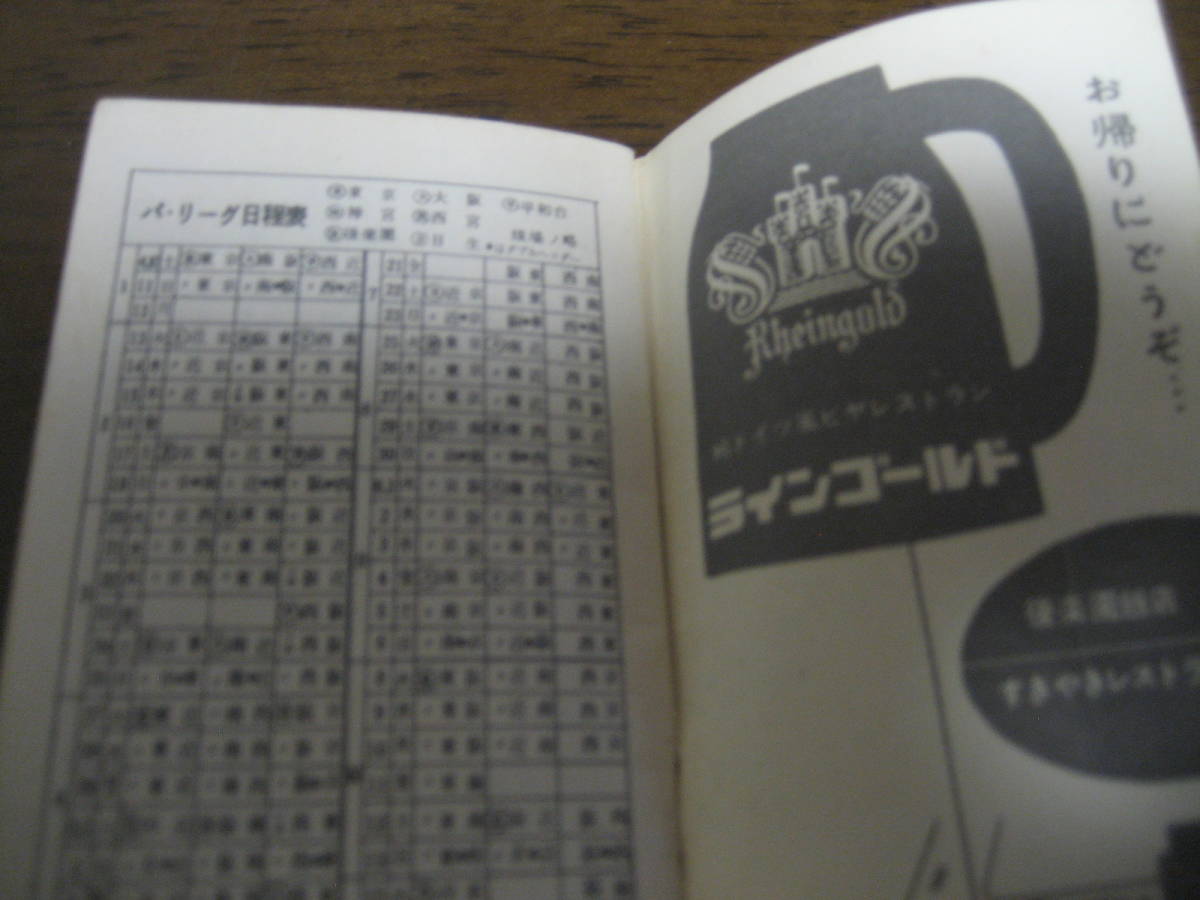 プロ野球ファン手帳1965年/読売ジャイアンツ/南海ホークス/阪急ブレーブス/東映フライヤーズ/西鉄ライオンズ/大洋ホエールズ_画像4