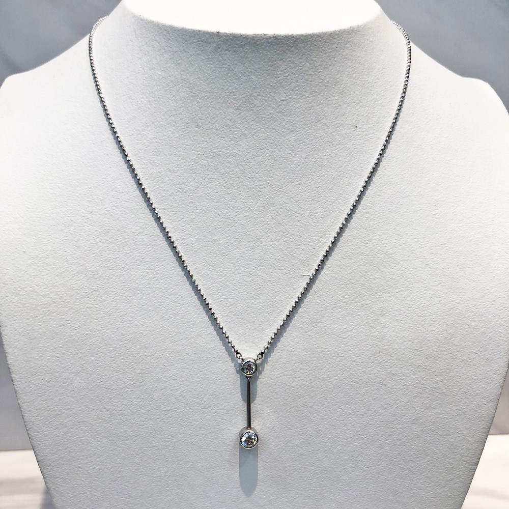 美品】pt850 ダイヤ ネックレス D 0.53ct 4.6g traversebayim.com