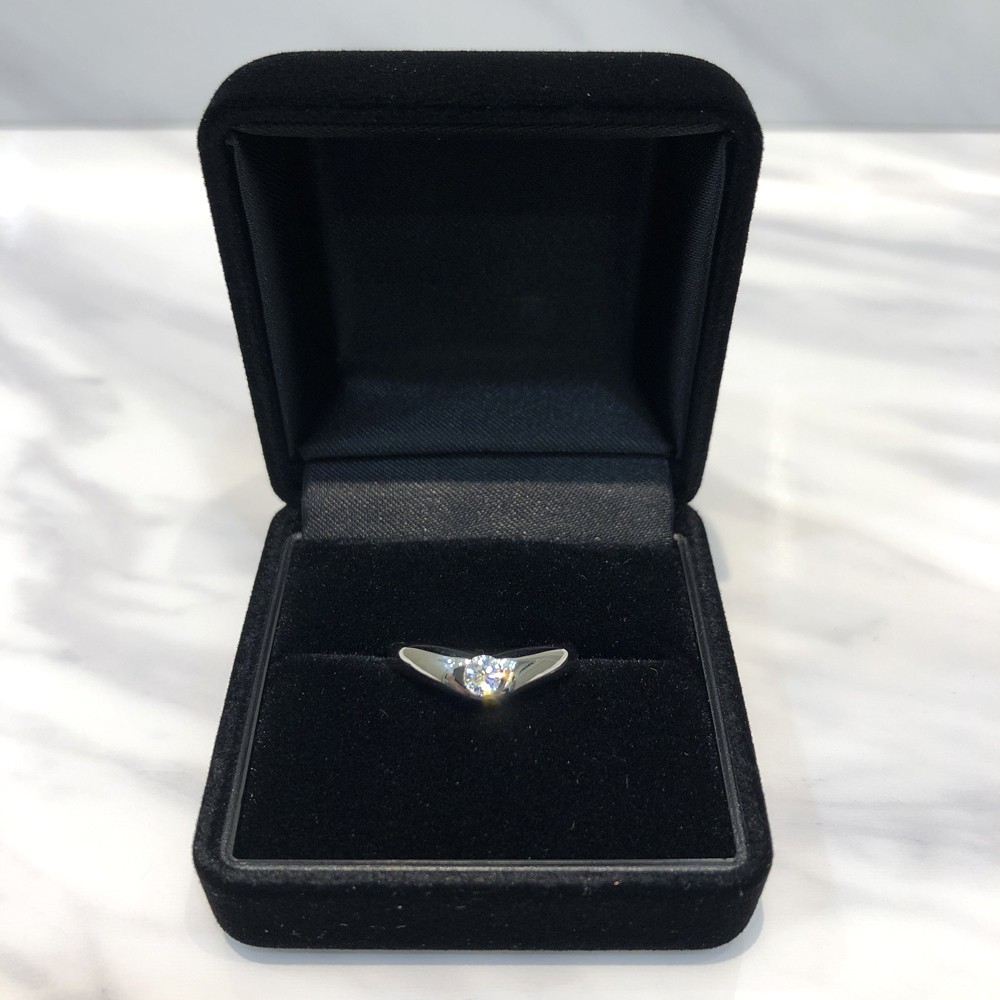 美品】ティファニー Tiffany ペレッティ Pt950 ダイヤ サイズ約10号