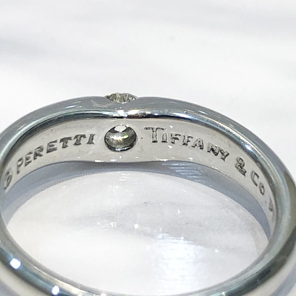 美品】ティファニー Tiffany ペレッティ Pt950 ダイヤ サイズ約10号