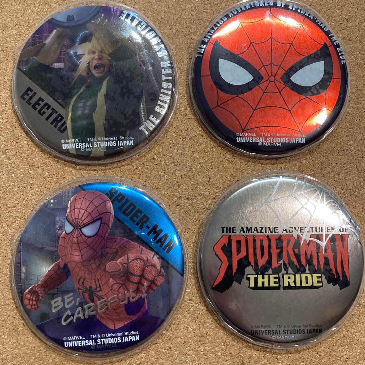 MARVEL スターロード 缶バッジ スパイダーマン 缶バッジ 4個セット usj マーベル|Yahoo!フリマ