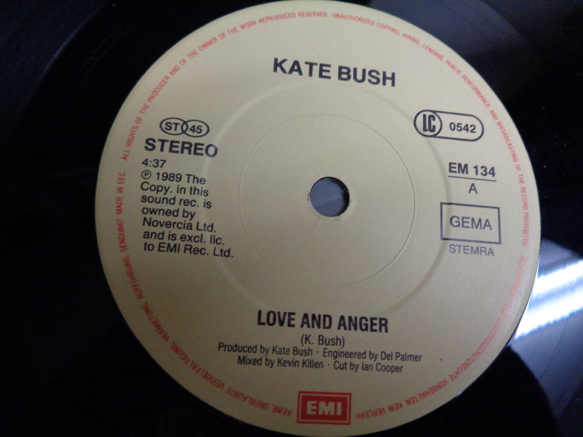 KATE BUSH/LOVE AND ANGER★シングル　Booklet Sleeve_画像6