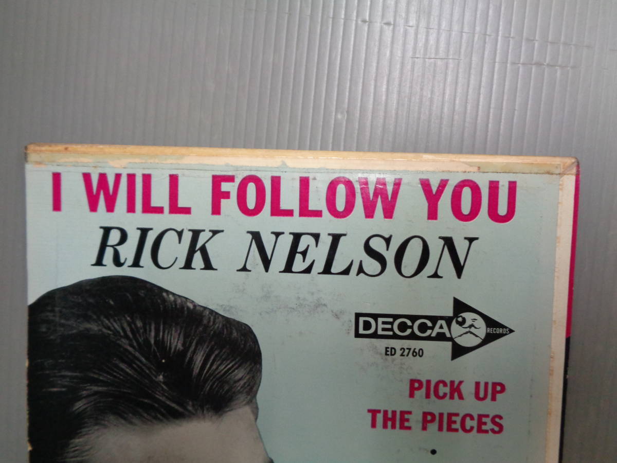 RICK NELSON/I WILL FOLLOW YOU/PICK UP THE PIECES★4曲入シングル_画像5