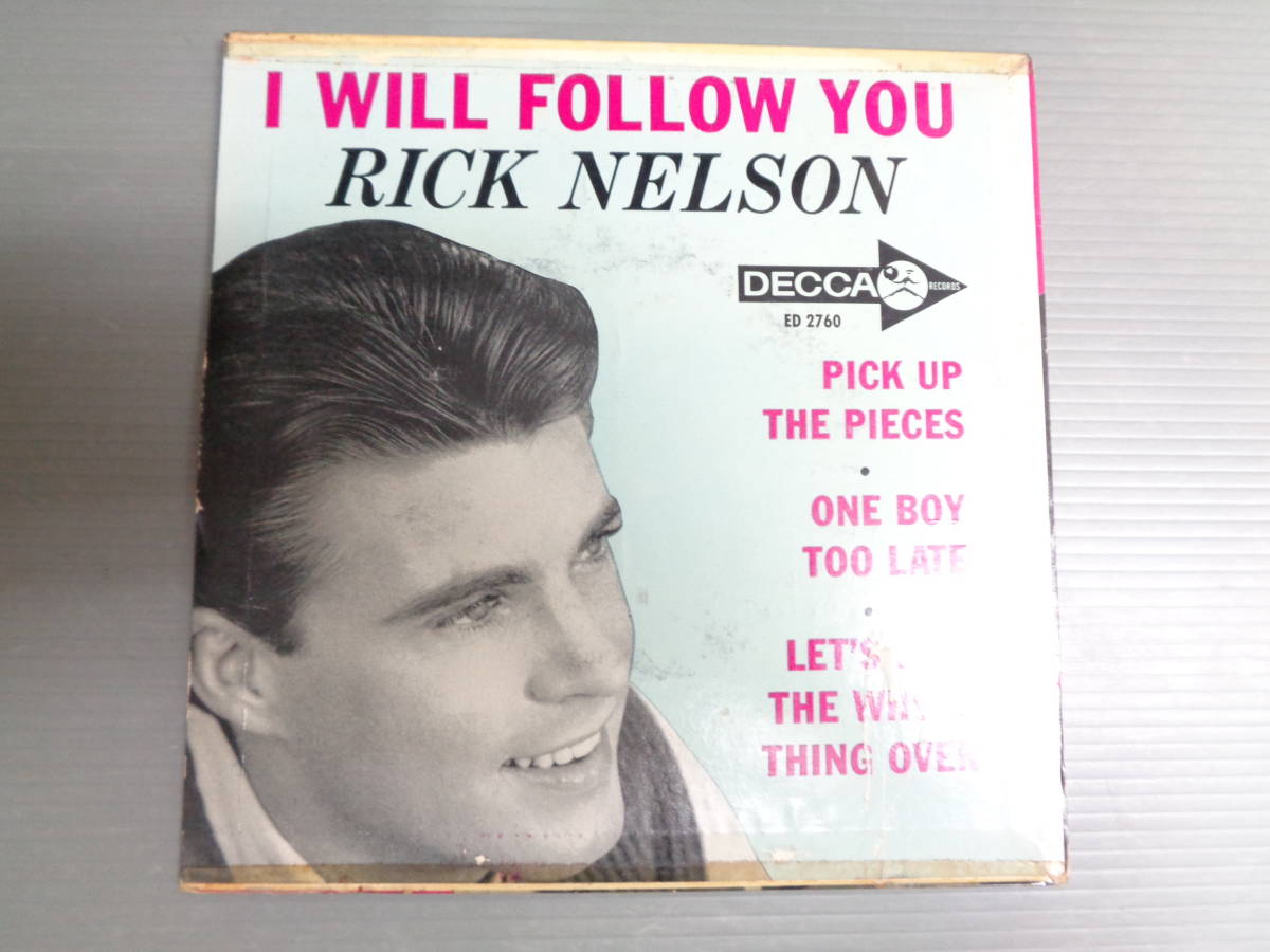 RICK NELSON/I WILL FOLLOW YOU/PICK UP THE PIECES★4曲入シングル_画像2