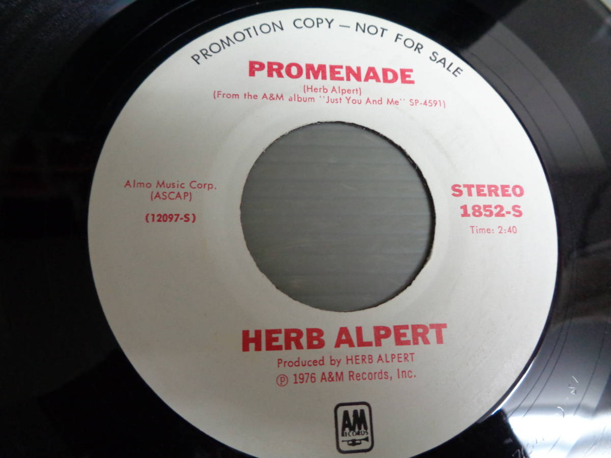 HERB ALPERT/PROMENADE★シングル_画像1