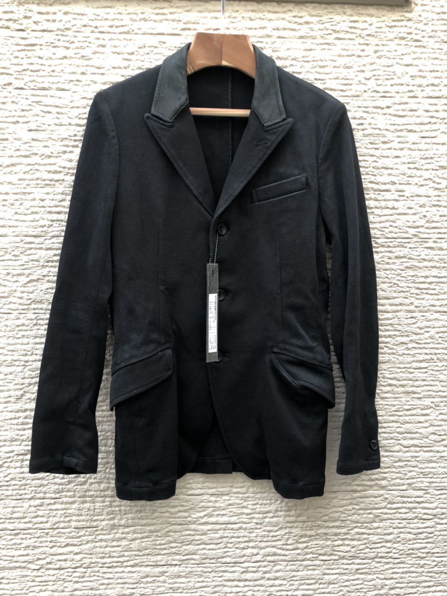 backlash バックラッシュ　リネン　レザー切替　テーラードジャケット　M tailored jacket 00s japanese archive