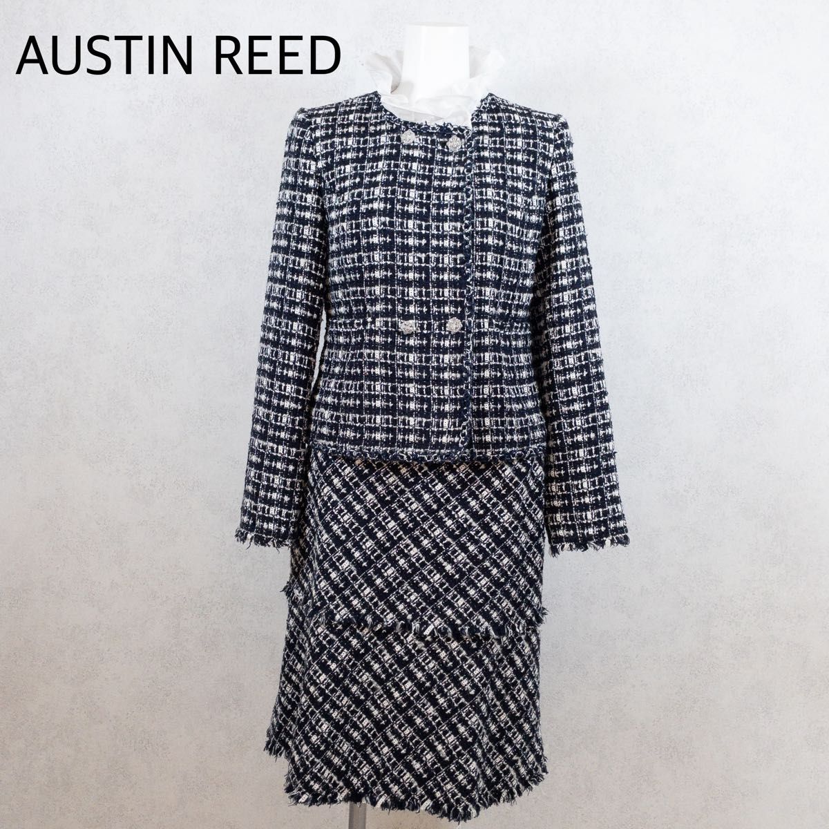 特別オファー AUSTIN 40 ツイード スカートスーツ REEDオースチンリード スーツ・フォーマル・ドレス
