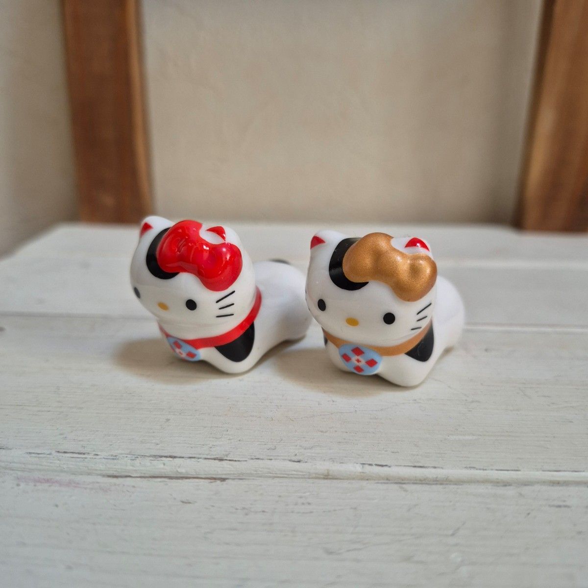 ハローキティ 希少 箸置き 調味料入れ レア レトロ HELLO KITTY