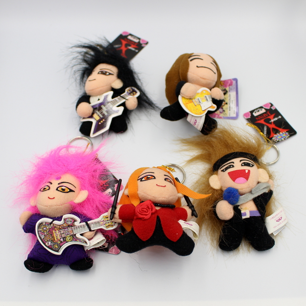 非売品 X JAPAN エックスジャパン ぬいぐるみ マスコット キーホルダー