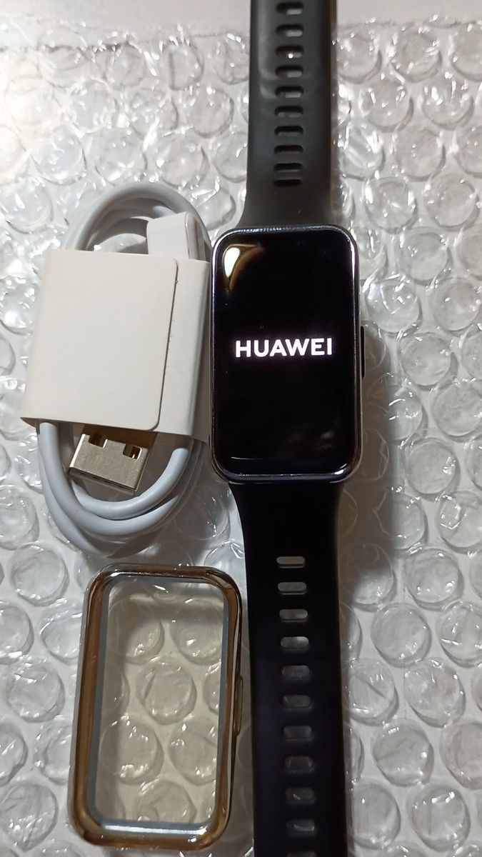 【中古品】HUAWEI Band9 ブラック スマートウォッチ スマートバンド ファーウェイ 本体