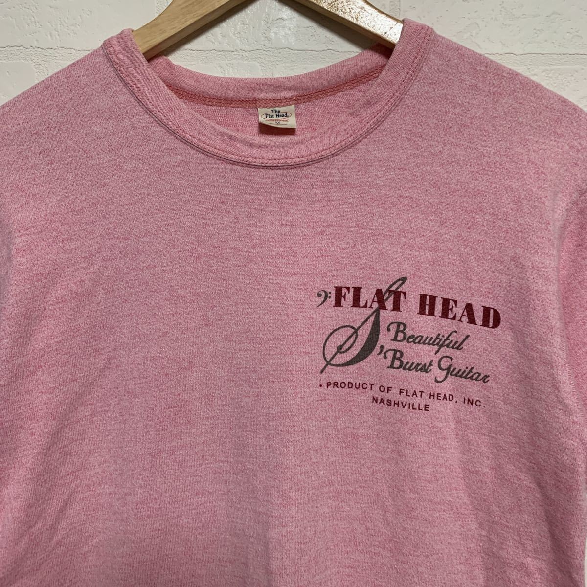 THE FLAT HEAD フラットヘッド 半袖Tシャツ バッグプリントM