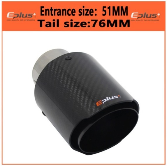 **[60%OFF!!] direct import!! Eplus carbon muffler cutter silencer strut stainless steel all-purpose 51mm-76mm**