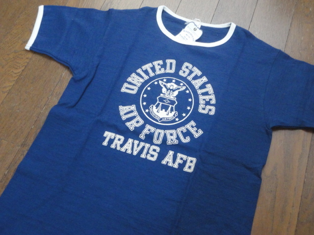 【ウエアハウス】NVY/S TRAVIS AFB トラビスエアフォースベース　プリント リンガー T Lot4059 WAREHOUSE_画像2