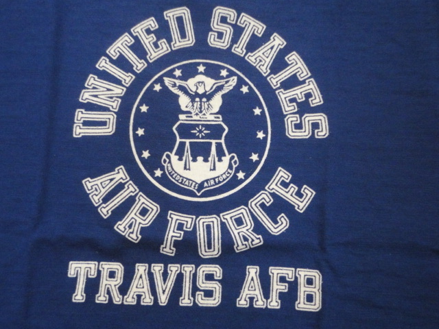 【ウエアハウス】NVY/S TRAVIS AFB トラビスエアフォースベース　プリント リンガー T Lot4059 WAREHOUSE_画像3