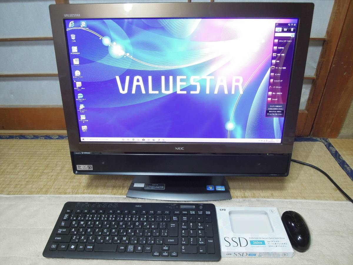 Core i7 new goods SSD installing NEC LaVie VW770/E (Win10/i7 2630QM_2.0GHz/SSD 240GB/4GB/DVD/TV/office2013) used 