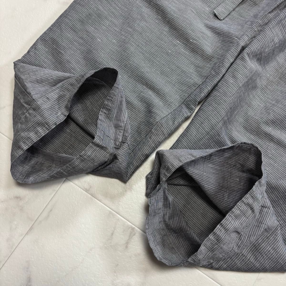 【美品】中川政七商店 セットアップ リネンブレンド 長袖シャツ イージーパンツ 美品】中川政七商店 セットアップ リネンブレンド 長袖シャツ