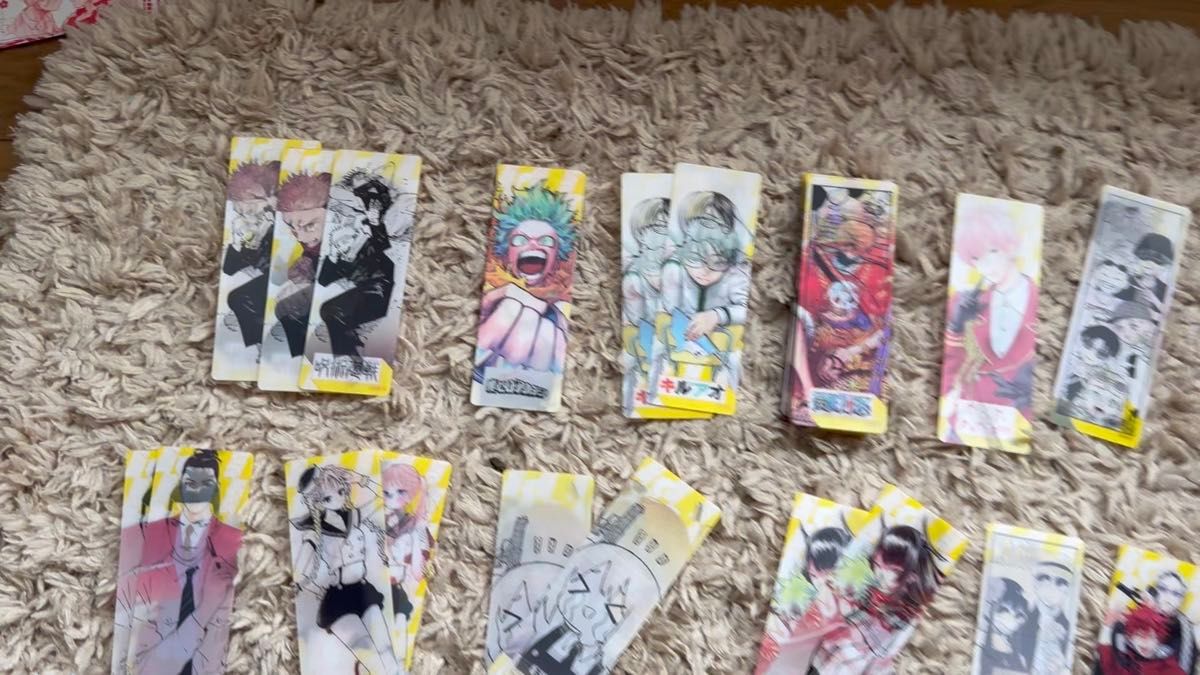 新品未使用 送料無料 ナツコミ 2024年 購入者限定特典 しおり 45枚セット ONE PIECE ヒロアカ 呪術廻戦 他