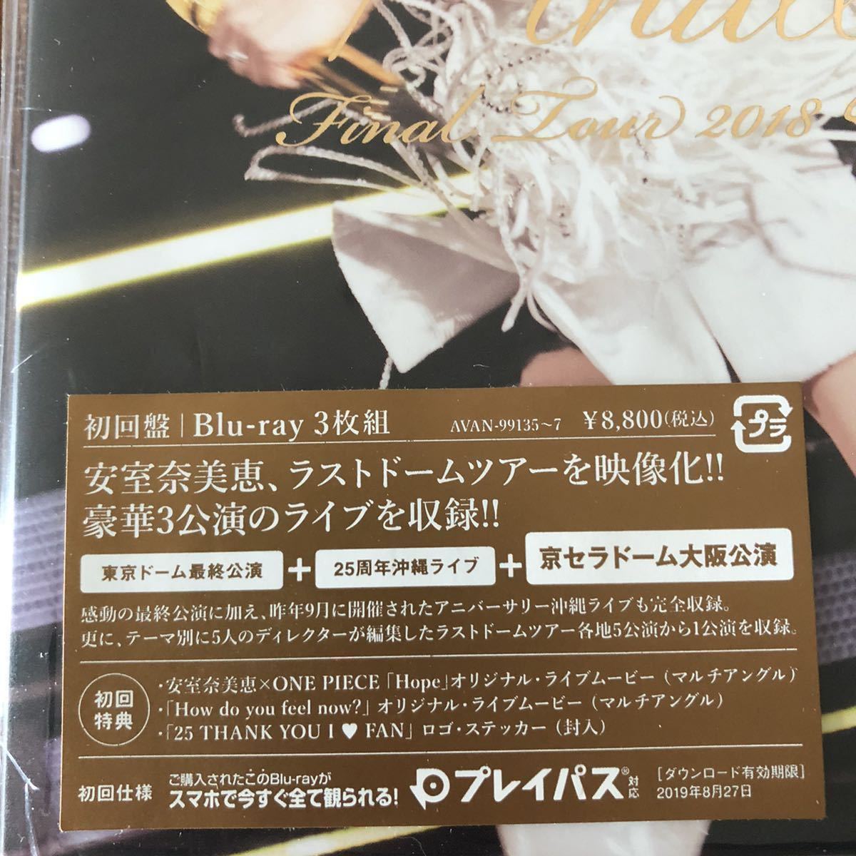  новый товар нераспечатанный * Amuro Namie namie amuro Final Tour 2018 ~Finally~ первое издание 3 листов комплект Blue-ray Blu-ray/ Osaka Dome * дополнение 
