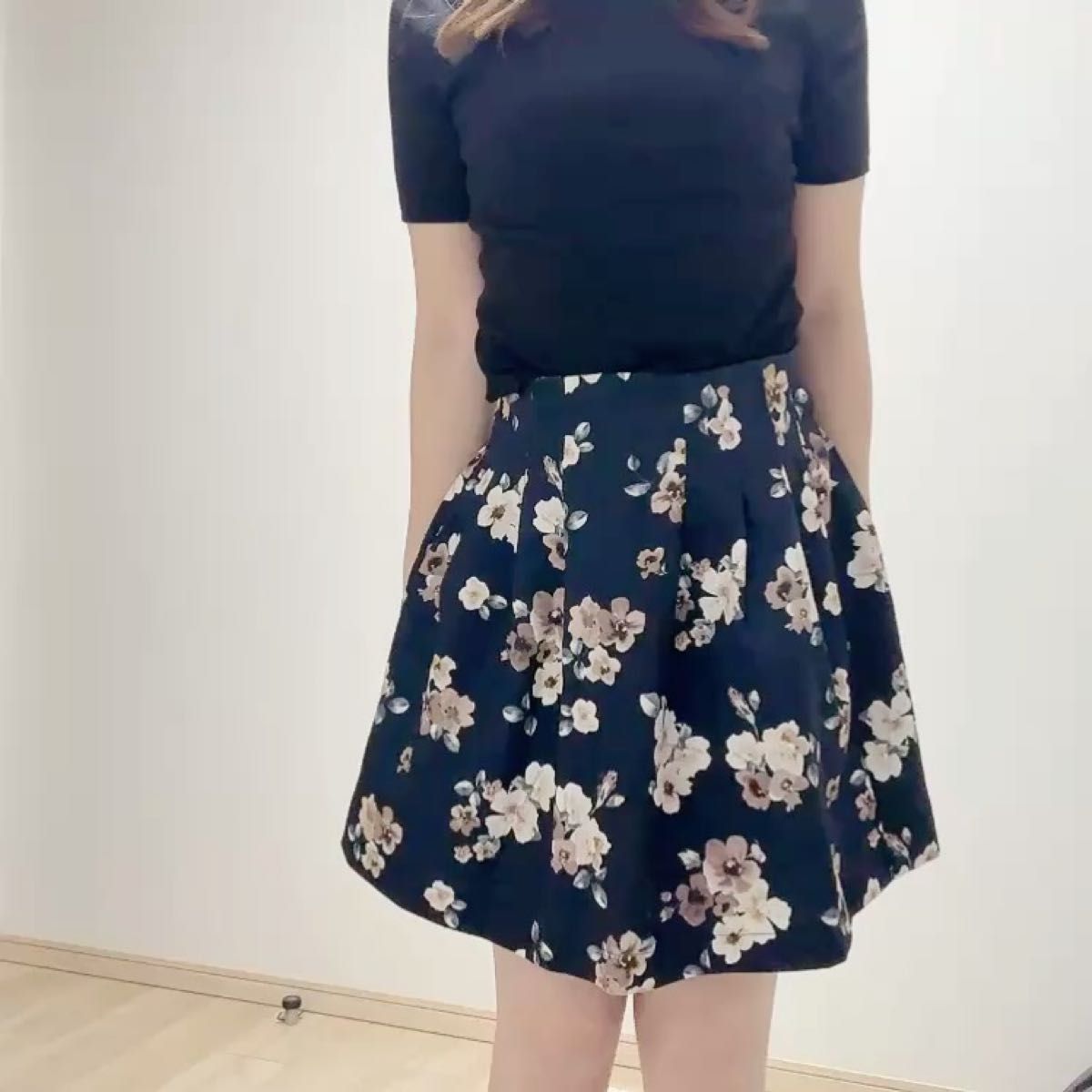 oneway フリーサイズ 花柄 ミニスカート