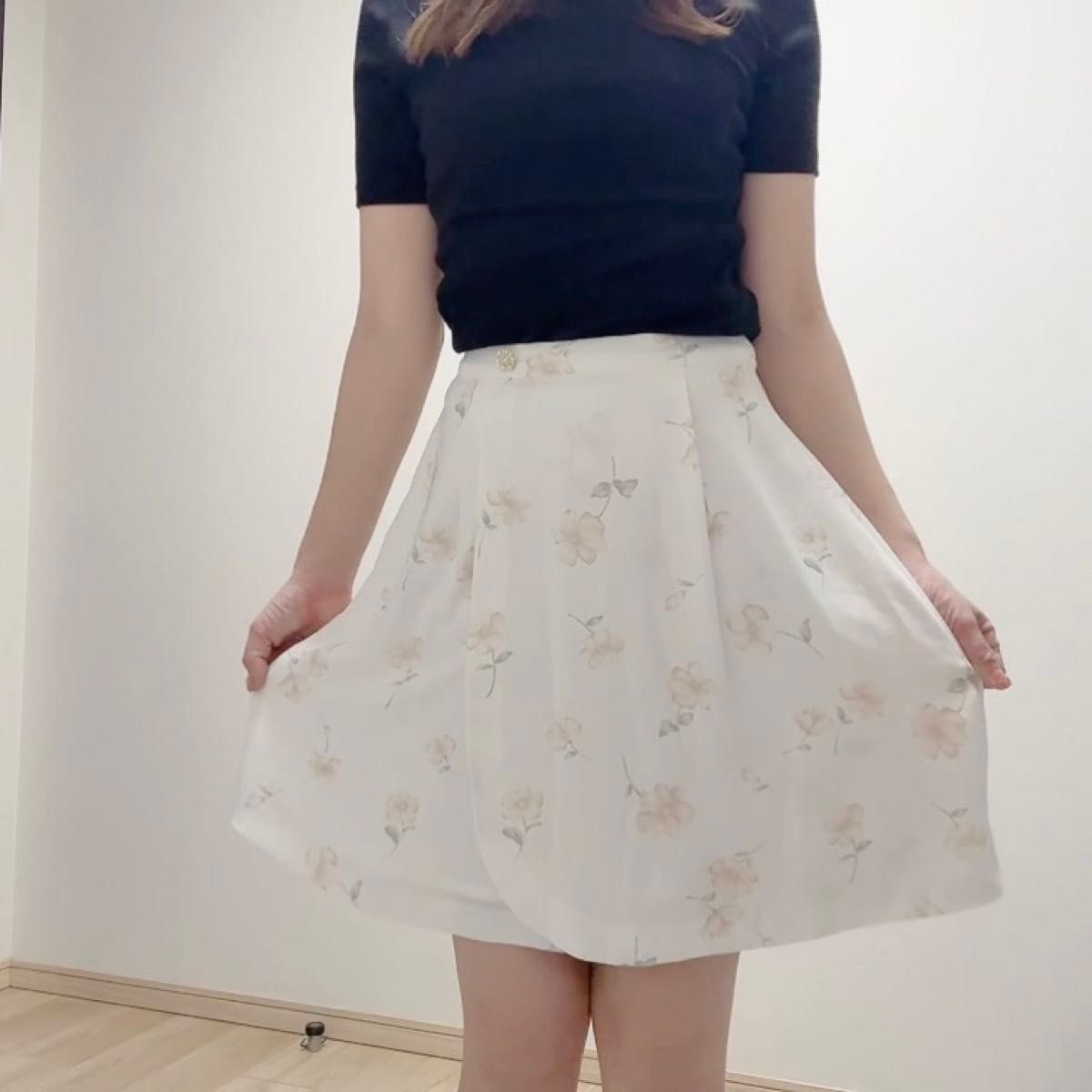 LODISPOTTO 花柄 ミニスカート Sサイズ