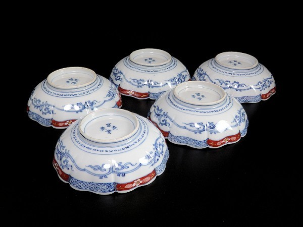 ☆華心☆ BGk-B268mS 大聖寺伊万里 金襴手 寿紋に金唐草 吉祥紋の図 膾