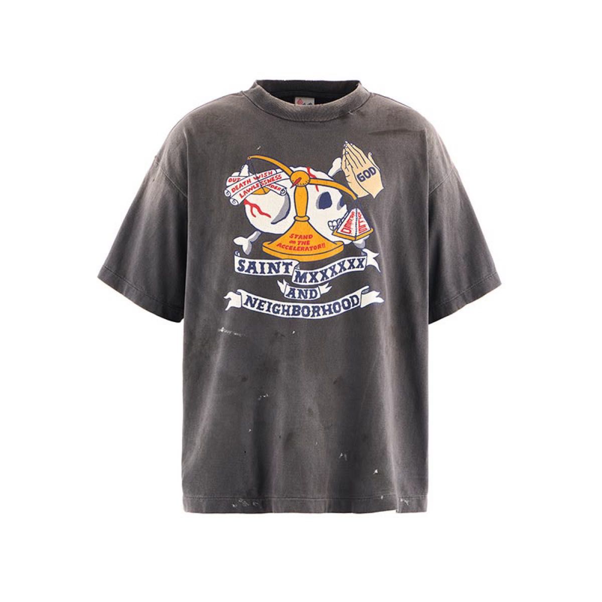 ☆完売必至☆ セントマイケル × NEIGHBORHOOD コラボ TEE PRAY 新品】 M セントマイケル Neighborhood コラボ Pray tee