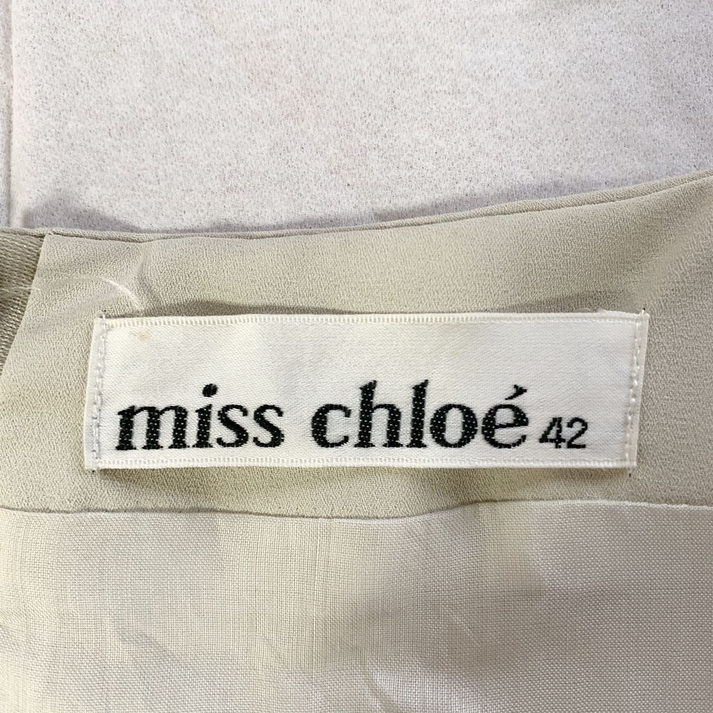 【人気】miss chloe/ミスクロエ ノースリーブワンピース ロング フォーマル ベージュ サイズ42 レディース/S52_画像7