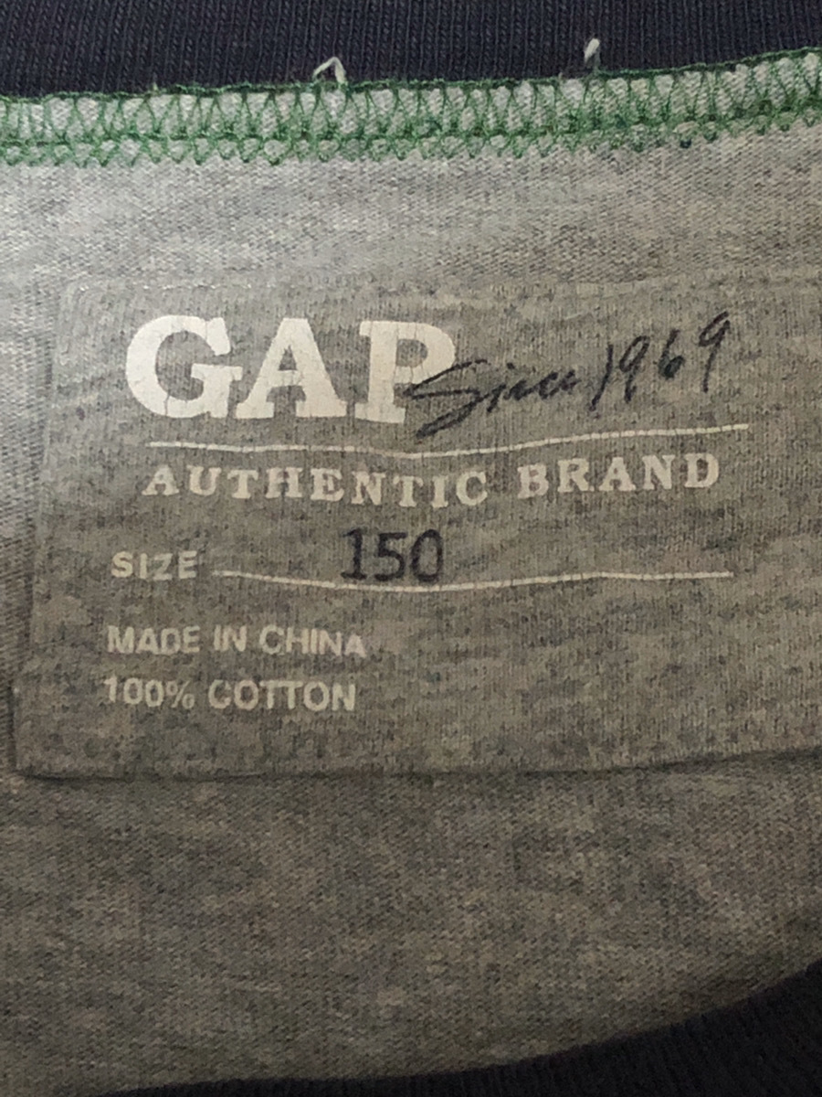 GAP Gap Kids футболка короткий рукав серый серия цвет простой дизайн tops удобный хороший хлопок 100% 150cm[ outlet ]Q9