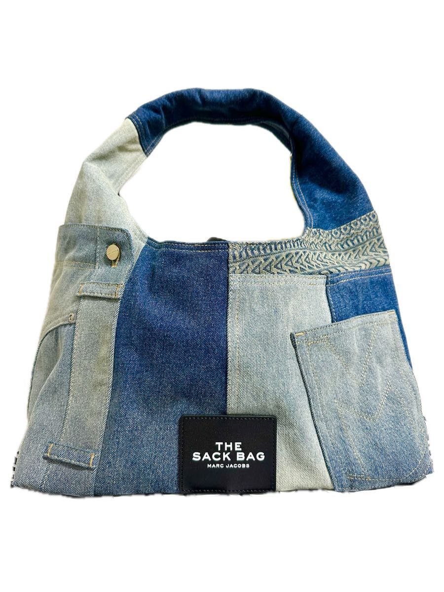 関税・送料込み【Marc Jacobs】ザサックパネルデニムバッグ 新品】マークジェイコブス ザ デコンストラクト デニム サック
