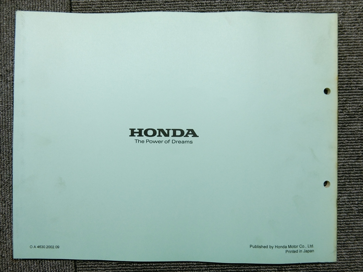  Honda Foresight SE MF04 original parts list parts catalog instructions manual no. 6 version 