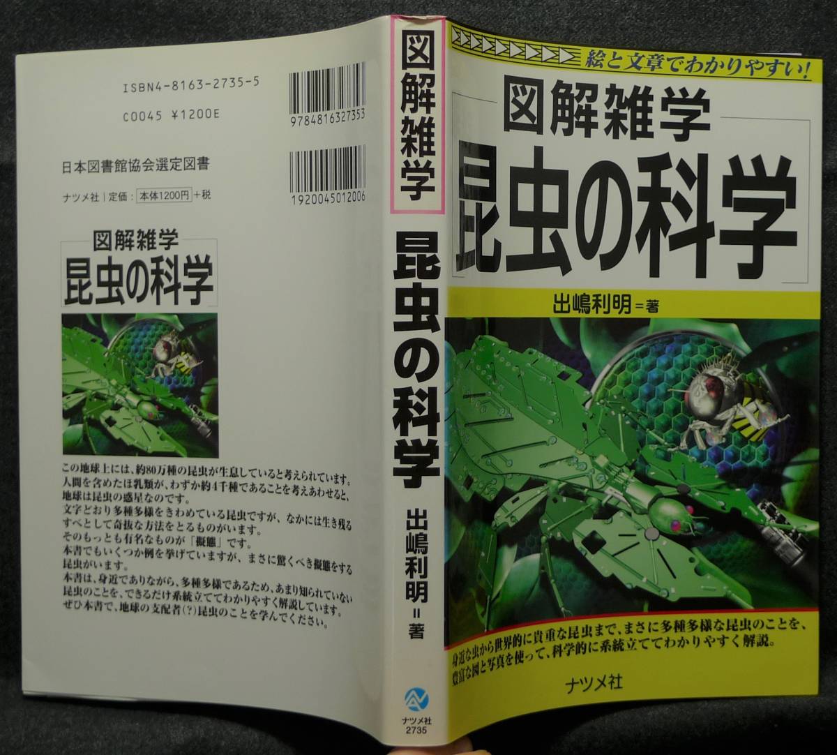 【超希少】【美品】古本　図解雑学　昆虫の科学　著者：出嶋利明　(株)ナツメ社_画像2