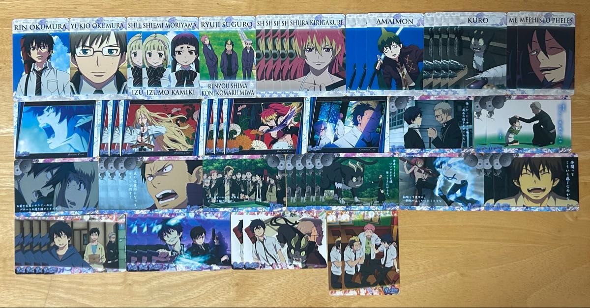 青の祓魔師 正十字学園 カードコレクション サイン入り 5枚 他60