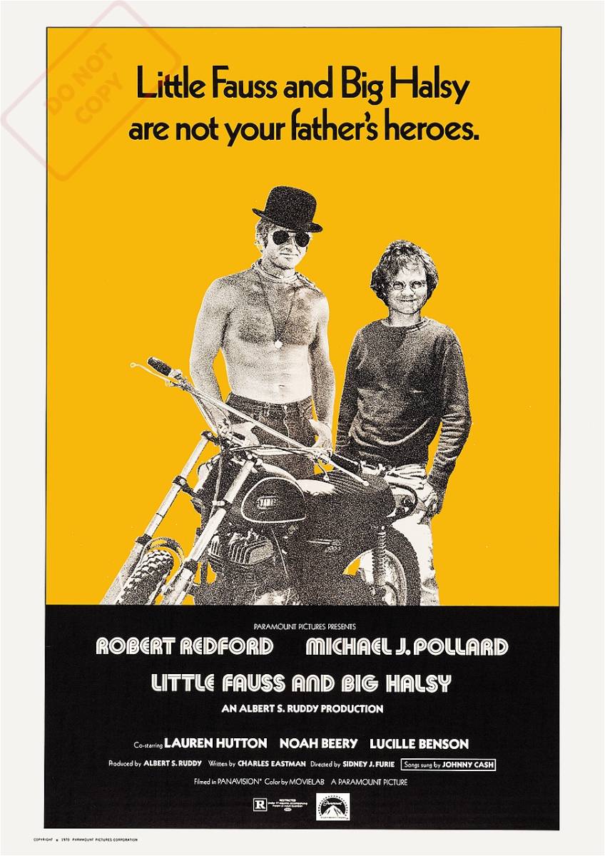 ポスター『Little Fauss and Big Halsy』(お前と俺)1970年 ポスター『Little Fauss and Big Halsy』(お前と俺)1970年