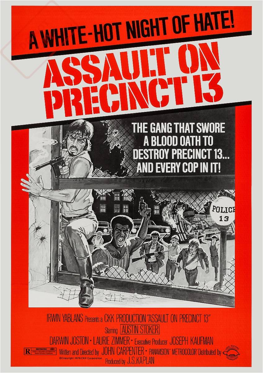  постер [ John * ковровое покрытие nta-. необходимо . полиция ](Assault on Precinct 13)1976 год *a обезьяна to13 необходимо . полиция 