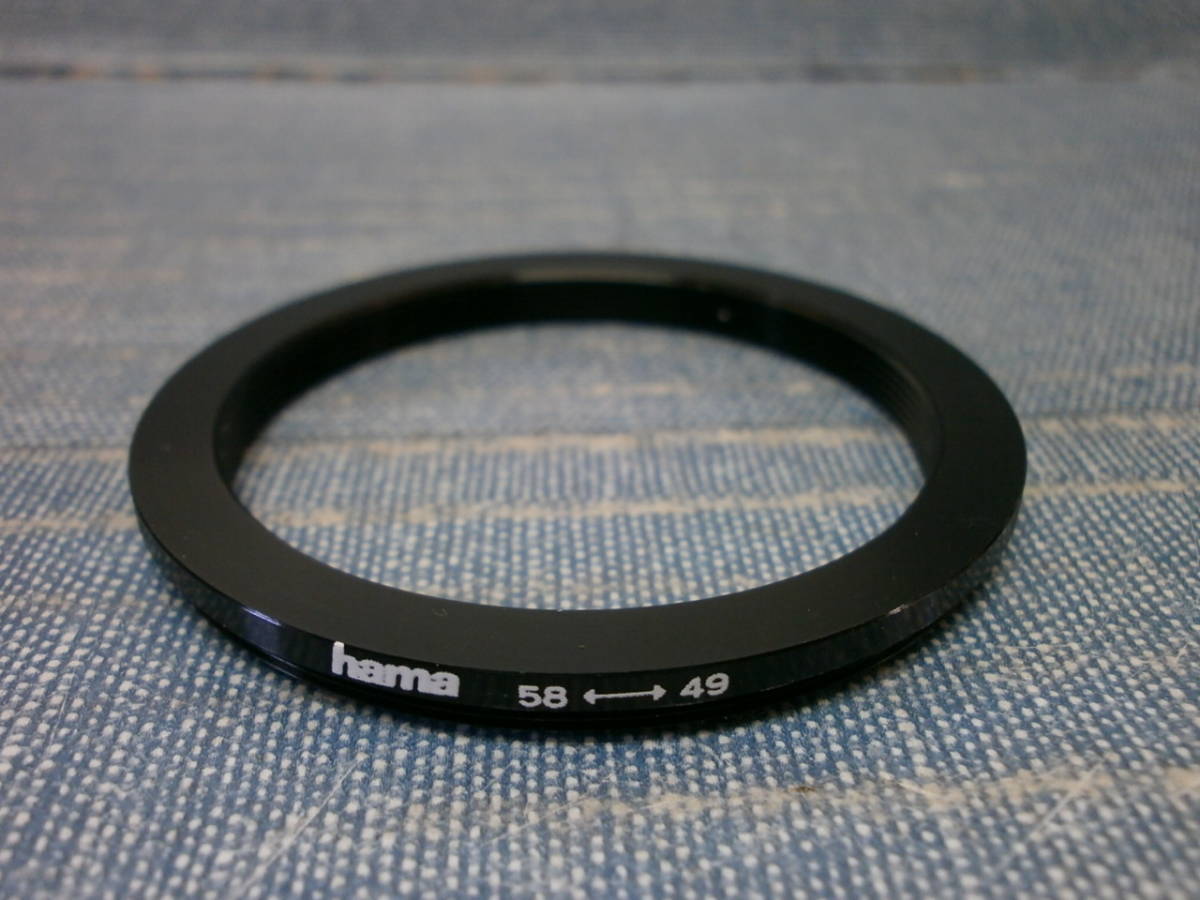 中古良品 hama Filter Adapter フィルターアダプター 15849 Stepping ring M58-M49 点検済み_画像2