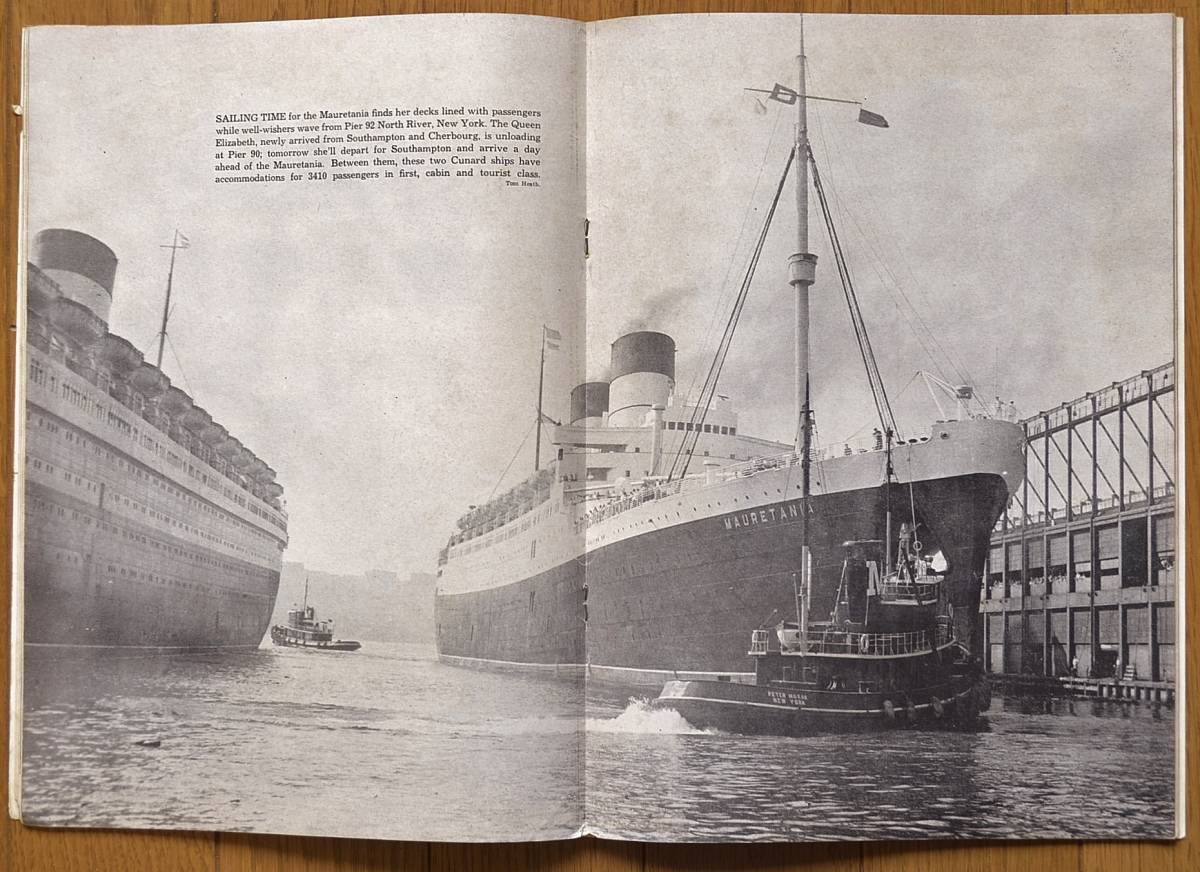 稀少！Ships & the Sea誌/August 15,1956/USA/船の雑誌/客船/船旅/_画像2