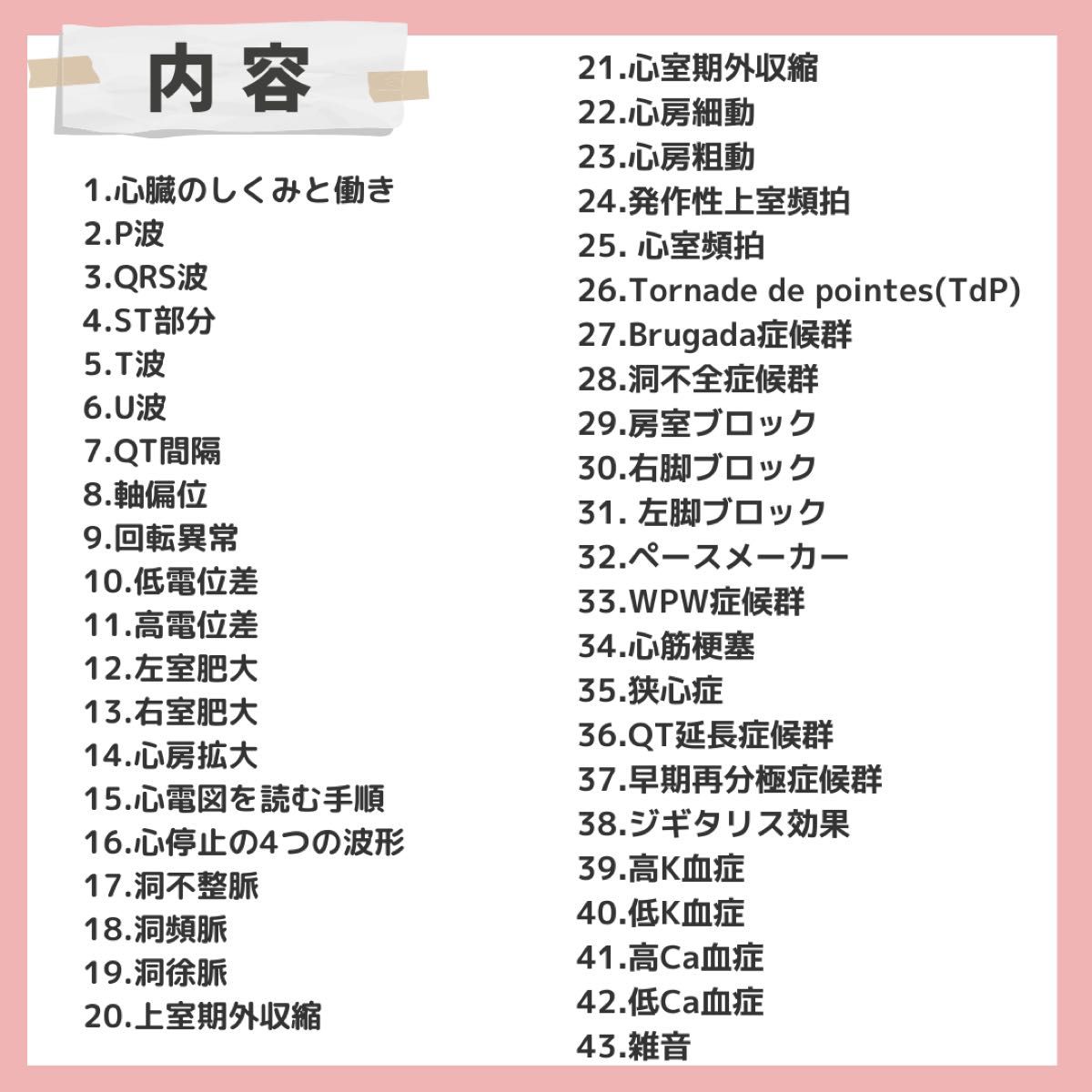 【4級】心電図まとめノート