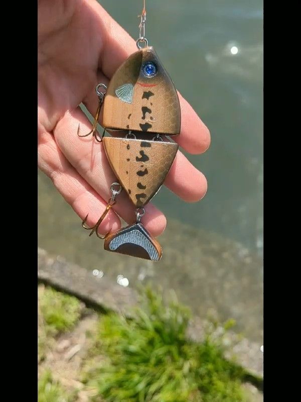 ハンドメイドルアー ジョイントスイムベイト OZARTWORKS【PataTail KIDs】7.5cm18g トップウォーター