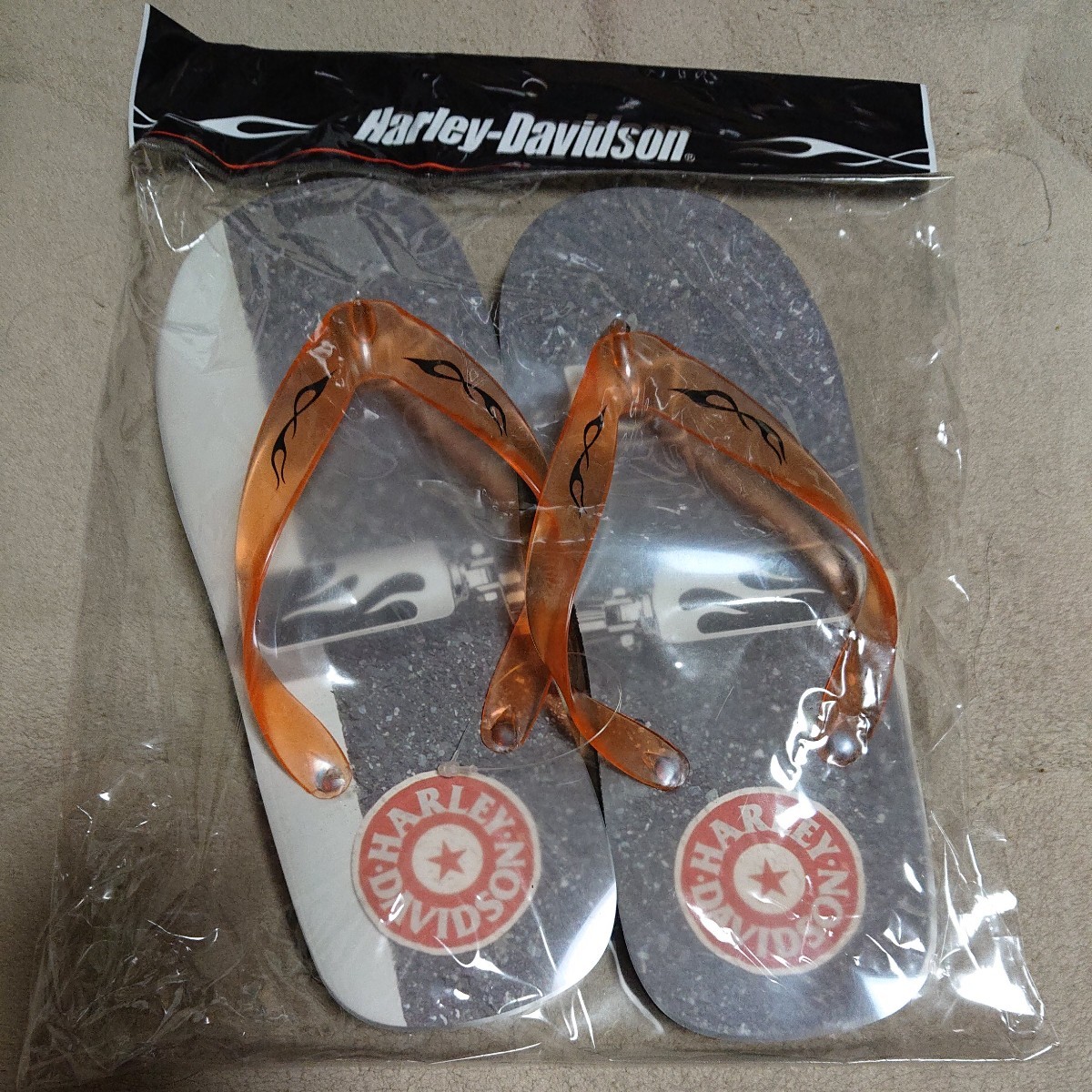 レア品】ハーレーダビットソン ベビーサンダル-