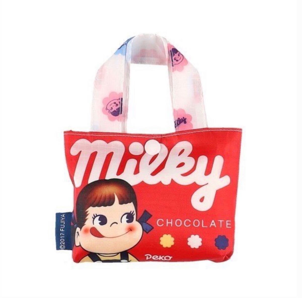 不二家 ミルキー ペコちゃん エコバッグ トートバッグ 不二家 ミルキー ペコちゃん エコバッグ トートバッグ